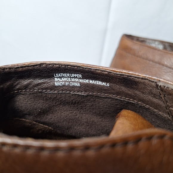 BORN Hemlock Chelsea Boots Mens Sz 12 Brown Leather Lace-Up Preppy Casual Sporty main image 9
